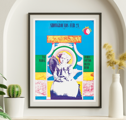 Cream - Earl Warren Showgrounds Santa Barbara CA February 24 1968 - Live Concert Poster Wall Art Print - 257016