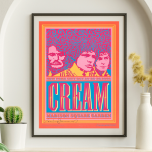 Cream - Madison Square Garden NY October 24 2005 - Live Concert Poster Wall Art Print - 257018