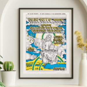 Blind Faith - Fairgrounds Arena Santa Barbara CA August 16 1969 – Live Concert Poster Wall Art Print - 266005