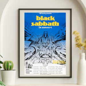 Black Sabbath June Tour 1980 - Live Concert Poster Wall Art Print - 117002