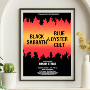 Black Sabbath - Market Square Arena Indianapolis IN October 8 1980 – Live Concert Poster Wall Art Print - 117016