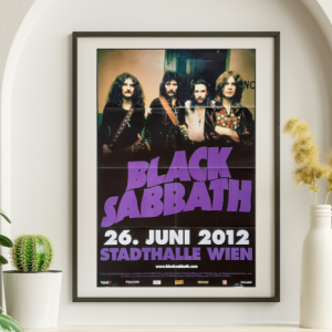 Black Sabbath - Stadehalle Wein Vienna Austria June 26 2012 - Live Concert Poster Wall Art Print - 117017