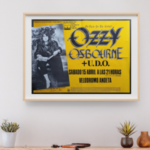 Ozzy Osbourne - Velodromo de Anoeta San Sebastian Spain April 15 1989 – Live Concert Poster Wall Art Print - 267013