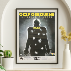 Ozzy Osbourne - Munchen Germany February 10 1995 – Live Concert Poster Wall Art Print - 267015
