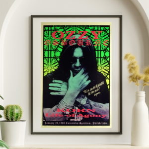 Ozzy Osbourne - Spectrum Philadelphia PA January 23 1996 - Live Concert Poster Wall Art Print - 267017