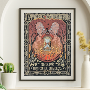 Black Sabbath - Pepsi Center Denver CO February 15 2016 – Live Concert Poster Wall Art Print - 117018