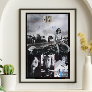 Rush 1980 Permanent Waves Signed Promo - Live Concert Poster Wall Art Print - 253002