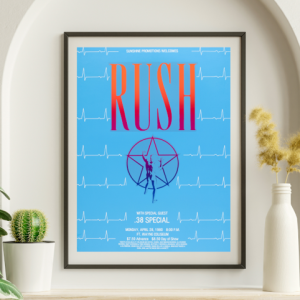 Rush - Fort Wayne Coliseum Fort Wayne IN April 28 1980 – Live Concert Poster Wall Art Print - 253006