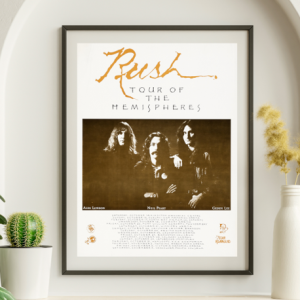 Rush Hemispheres Canadian Tour 1978 – Live Concert Poster Wall Art Print - 253007