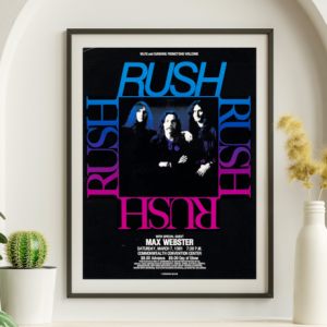 Rush - Commonwealth Convention Center Louisville KY March 7 1981 – Live Concert Poster Wall Art Print - 253009