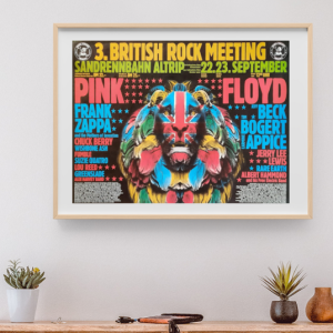 Pink Floyd - British Rock Meeting September 22 1973 - Live Concert Poster Wall Art Print - 249000