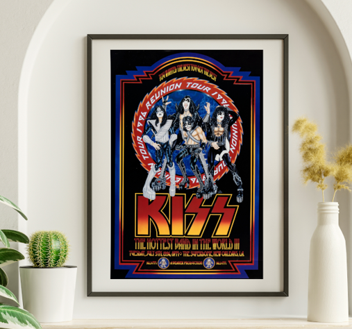 Kiss - Superdome New Orleans LA July 9 1996 - Live Concert Poster Wall Art Print - 154026
