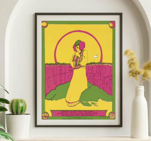 Led Zeppelin - Merriweather Post Pavilion Columbia MD May 25 1969 – Live Concert Poster Wall Art Print - 156011