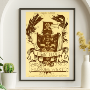 Pink Floyd - Fillmore West SF CA April 29 1970 BG-230 - Live Concert Poster Wall Art Print - 249016
