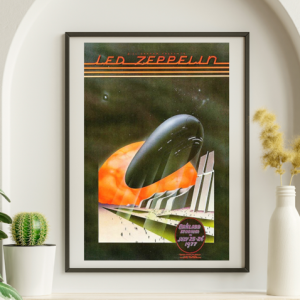 Led Zeppelin - Oakland Coliseum Oakland CA July 25 1977 – Live Concert Poster Wall Art Print - 156012