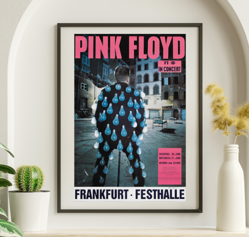 Pink Floyd - Frankfurt Germany June 20 1989 - Live Concert Poster Wall Art Print - 249025