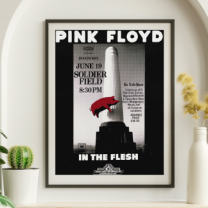 Pink Floyd - Soldier Field Chicago IL June 19 1977 – Live Concert Poster Wall Art Print - 249026