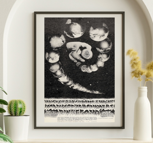 Pink Floyd - Avalon Ballroom SF CA August 23 1968 FD-131 - Live Concert Poster Wall Art Print - 249027