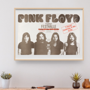 Pink Floyd - Frankfurt Germany November 16 1972 - Live Concert Poster Wall Art Print - 249028