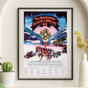 Pink Floyd - Amsterdam Rock Circus Netherlands May 22 1972 - Live Concert Poster Wall Art Print - 249029