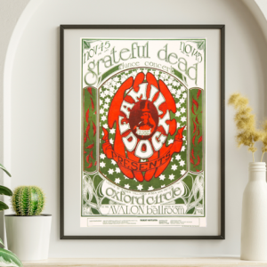 Grateful Dead - Avalon Ballroom SF CA November 4 1966 FD-33 - Live Concert Poster Wall Art Print - 142030