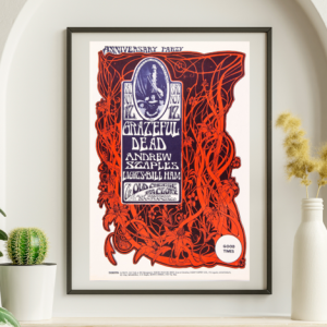Grateful Dead - Old Cheese Factory SF November 12 1966 - Live Concert Poster Wall Art Print - 142038