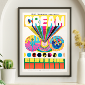 Grateful Dead - w Cream Memorial Auditorium Sacramento CA March 11 1968 – Live Concert Poster Wall Art Print - 142041