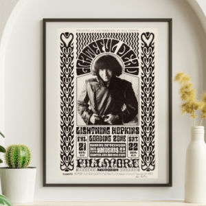 Grateful Dead w Yardbirds Fillmore SF CA October 1 1966 BG-32 - Live Concert Poster Wall Art Print - 142042