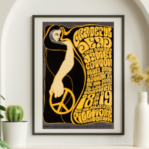 Grateful Dead - Fillmore SF CA November 18 1966 BG-38 - Live Concert Poster Wall Art Print - 142044