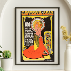 Grateful Dead - Dantes Inferno Vancouver Canada July 14 1967 - Live Concert Poster Wall Art Print - 142052