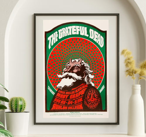 Grateful Dead - Avalon Ballroom SF CA December 23 1966 - FD-40 - Live Concert Poster Wall Art Print - 142053