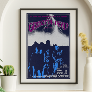 Grateful Dead - Washington University St. Louis MO April 17 1969 - Live Concert Poster Wall Art Print - 142057