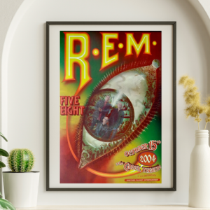 REM - Greek Theater Berkeley CA October 15 2004 – Live Concert Poster Wall Art Print - 262001