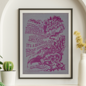 Grateful Dead - Houston Coliseum Houston TX February 22 1970 – Live Concert Poster Wall Art Print - 142059