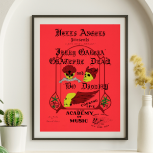 Grateful Dead - Academy of Music NY March 25 1972 – Live Concert Poster Wall Art Print - 142061