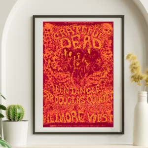 Grateful Dead - Fillmore West SF CA February 27 1969 BG-162 - Live Concert Poster Wall Art Print - 142065