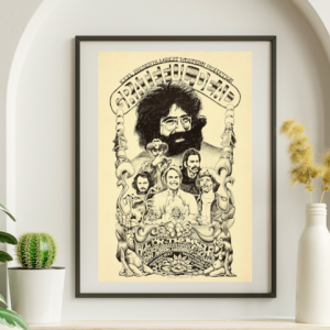 Grateful Dead - Municipal Auditorium San Antonio TX November 26 1972 - Live Concert Poster Wall Art Print - 142066