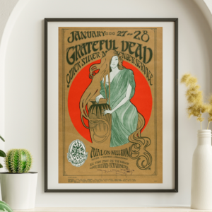 Grateful Dead - Avalon Ballroom SF CA January 27 1967 FD-45 - Live Concert Poster Wall Art Print - 142068