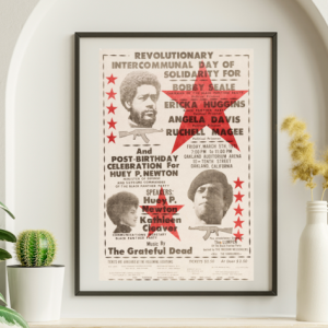 Grateful Dead - Black Panthers Oakland CA March 15 1971 - Live Concert Poster Wall Art Print - 142074