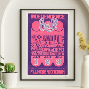 Grateful Dead - Fillmore Auditorium SF CA July 1 1966 BG-14 - Live Concert Poster Wall Art Print - 142075