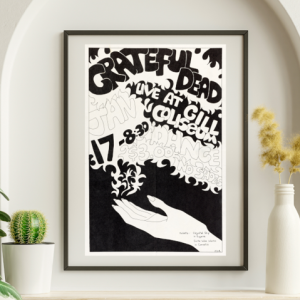 Grateful Dead - Gill Coliseum Oregon State University Corvallis January 17 1970 - Live Concert Poster Wall Art Print - 142081