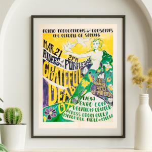 Grateful Dead - Exposition Convention Center Milwaukee WI March 21 1971 – Live Concert Poster Wall Art Print - 142083
