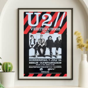 U2 - Olympiastadion Berlin Germany July 5 2005 – Live Concert Poster Wall Art Print - 236002