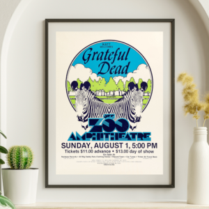 Grateful Dead - OK Zoo Amphitheatre OK August 1 1982 – Live Concert Poster Wall Art Print - 142093