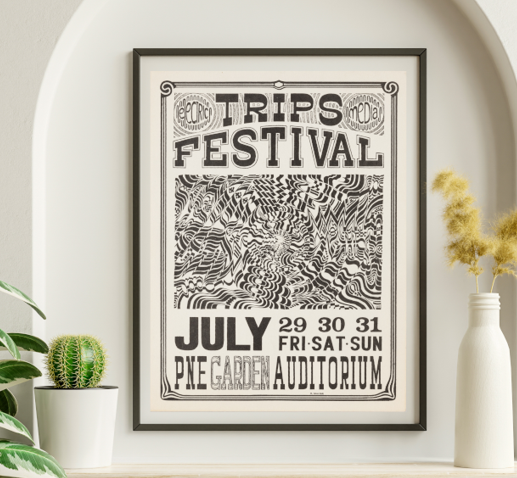 Grateful Dead - PNE Garden Auditorium Vancouver CA July 29 1966 – Live Concert Poster Wall Art Print - 142094
