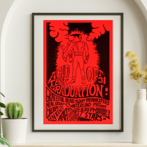 Grateful Dead - Acid Test Graduation Winterland SF CA October 31 1966 – Live Concert Poster Wall Art Print - 142110