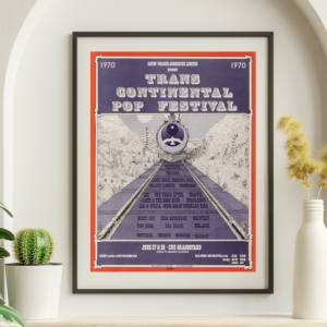 Grateful Dead w Janis Joplin Festival Express Canada June 27 1970 – Live Concert Poster Wall Art Print - 142112