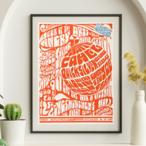 Grateful Dead w Janis Joplin Longshoremen's Hall SF CA April 9 1967 – Live Concert Poster Wall Art Print - 142113