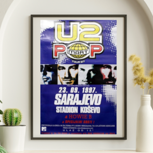 U2 - Stadion Kosovo Sarajevo September 23 1997 – Live Concert Poster Wall Art Print - 236005