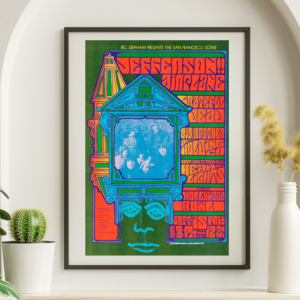 Grateful Dead w Jefferson Airplane - Hollywood Bowl LA CA September 15 1967 BG-81 – Live Concert Poster Wall Art Print - 142118